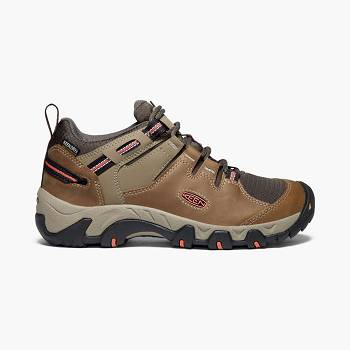 KEEN Steens - Hnede Nepremokave Topanky Damske, KEEN524